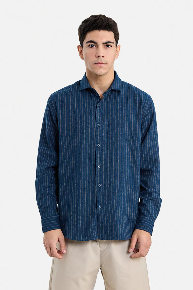 Regular Fit Stripes Shirt - Image 4