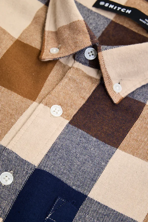 Checks Regular Fit 100% Cotton Shirt