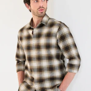 Slim Fit Checks 100% Cotton Shirt - Image 1