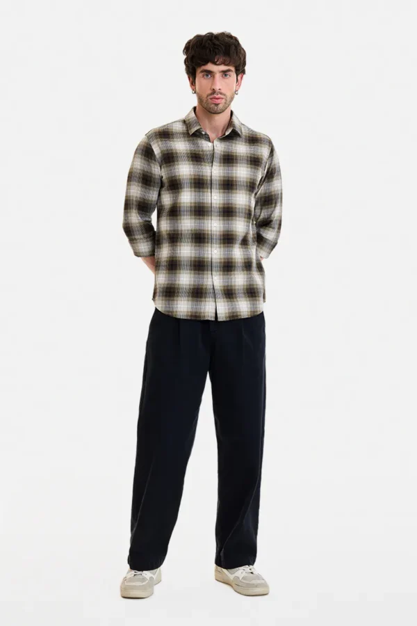 Slim Fit Checks 100% Cotton Shirt