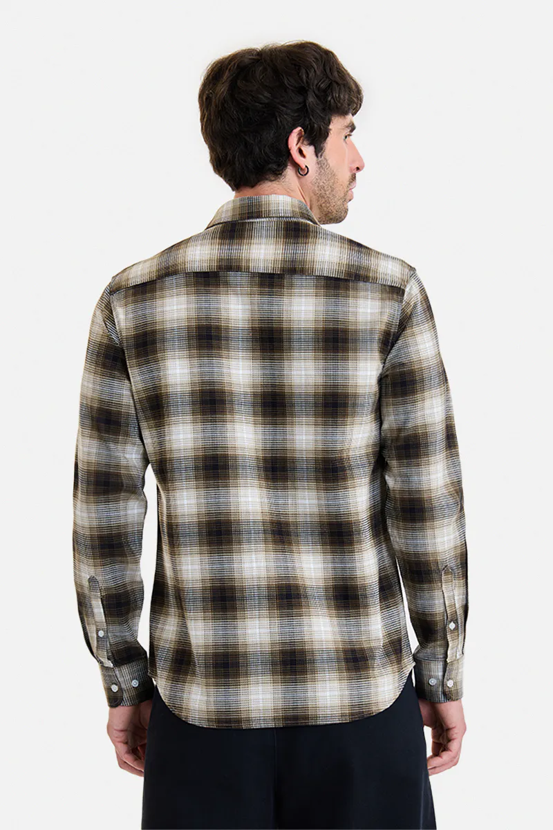 Slim Fit Checks 100% Cotton Shirt - Image 4